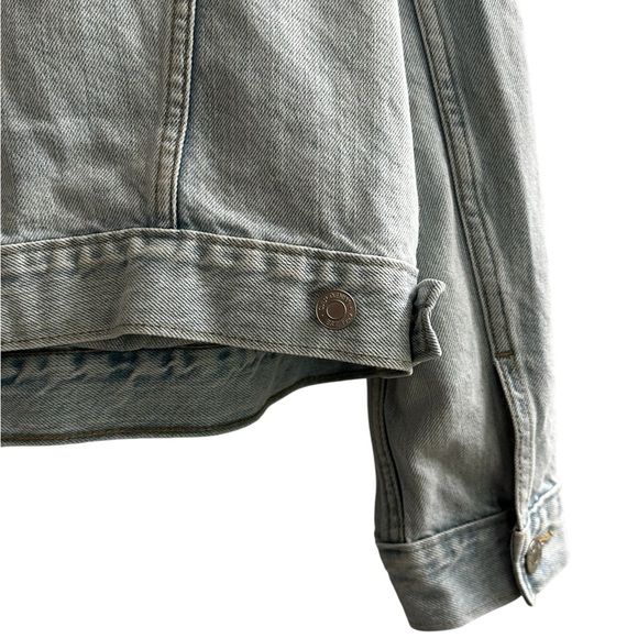 Gap Vintage Lt Wash Icon Denim Jacket 90s Trucker Jean Jacket Size XL - Picture 7 of 8